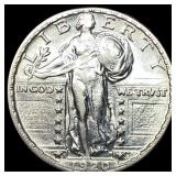 1920-S Silver Standing Liberty Quarter CHOICE  AU