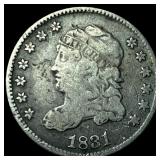 1831 Capped Bust Silver Half Dime LIGHTLY CIRCULAT