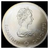 1976 Canada .7227oz Silver 5 Dollars Montreal  Ol