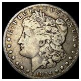 1894-O Silver Morgan Dollar NEARLY  UNCIRCULATED