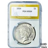 1926 Silver Peace Dollar PGA MS64