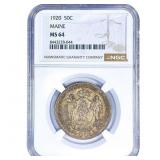 1920 Maine Half Dollar NGC MS64