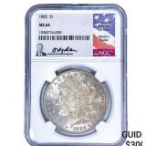 1882 Morgan Silver Dollar NGC MS64