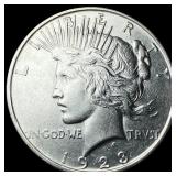 1923-D Silver Peace Dollar CLOSELY  UNCIRCULATED