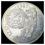 1987J Germany Silver 10 Mark