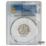 1644 Livonia Silver 1/24th Thaler PCGS MS63