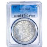 1885 Morgan Silver Dollar PCGS MS64