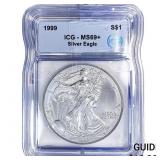 1999 Silver Eagle ICG MS69+