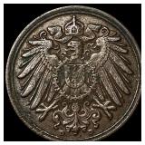 1901-D Germany Copper 1 Pfennig