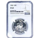 1963 Franklin Half Dollar NGC PF69