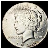 1935 Silver Peace Dollar CLOSELY UNCIRCULATED