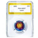 1893 Isabella Silver Quarter PGA MS67