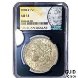 1884-O Morgan Silver Dollar NGC AU53