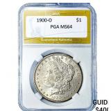 1900-O Morgan Silver Dollar PGA MS64