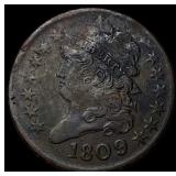 1809 Classic Head Half Cent NEARLY  UNCIRCULATED
