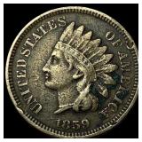 1859 Copper-Nickel Indian Head Cent LIGHTLY CIRCUL