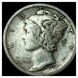 1920-S Silver Mercury Dime LIGHTLY CIRCULATED