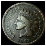 1867 Indian Head Cent LIGHTLY CIRCULATED
