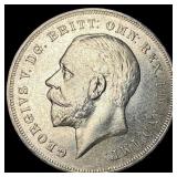 1935 Silver Crown Great Britain SUPERB GEM BU