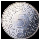 1973G West Germany Silver 5 Mark