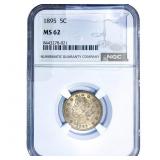 1895 Liberty Victory Nickel NGC MS62