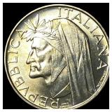 1965 Italy Silver 500 Lire