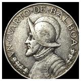 1947 Panama Silver 1/4 Balboa