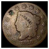 1828 Coronet Head Large Cent NICELY  CIRCULATED