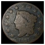 1831 Coronet Head Large Cent NICELY  CIRCULATED