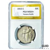 1915-S Panama-Pacific Half Dollar PGA MS64+
