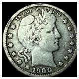 1900 Barber Silver Quarter NEARLY UNCIRCULATED