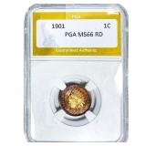 1901 Indian Head Cent PGA MS66 RD