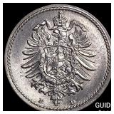 1889-D Germany Copper Nickel 5 Pfennig