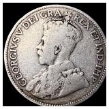 1917 Canada Silver 25 Cents