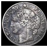 1888A France Silver 50 Centimes