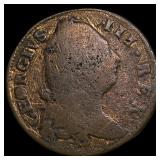 1775 Ireland Geroge III Copper Half Penny