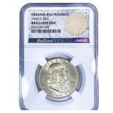 1960-D Franklin Half Dollar NGC BU
