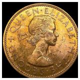1963 New Zealand Bronze 1 Penny