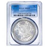1889 Morgan Silver Dollar PCGS MS64