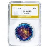 1826 Capped Bust Half Dollar PGA MS63+