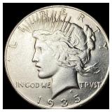 1935-S Silver Peace Dollar CLOSELY  UNCIRCULATED