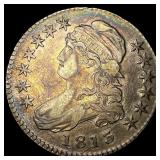 1813 Capped Bust Half Dollar CLOSELY  UNCIRCULATE