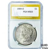 1904-O Morgan Silver Dollar PGA MS63