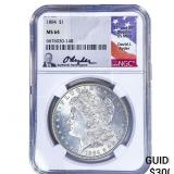 1884 Morgan Silver Dollar NGC MS64