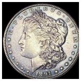 1891-S Silver Morgan Dollar CLOSELY  UNCIRCULATED