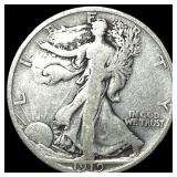 1919-S Silver Walking Liberty Half Dollar  LIGHTL