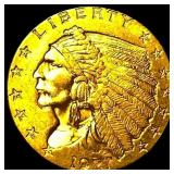1927 Indian Head Gold $2.5 Quarter Eagle  UNCIRCU