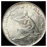 1961 Italy Silver 500 Lire