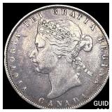 1872-H Canada Silver 50 Cents