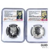 [2 Coins] 2014-W,P Kennedy Half Dollar NGC PF70 Ul